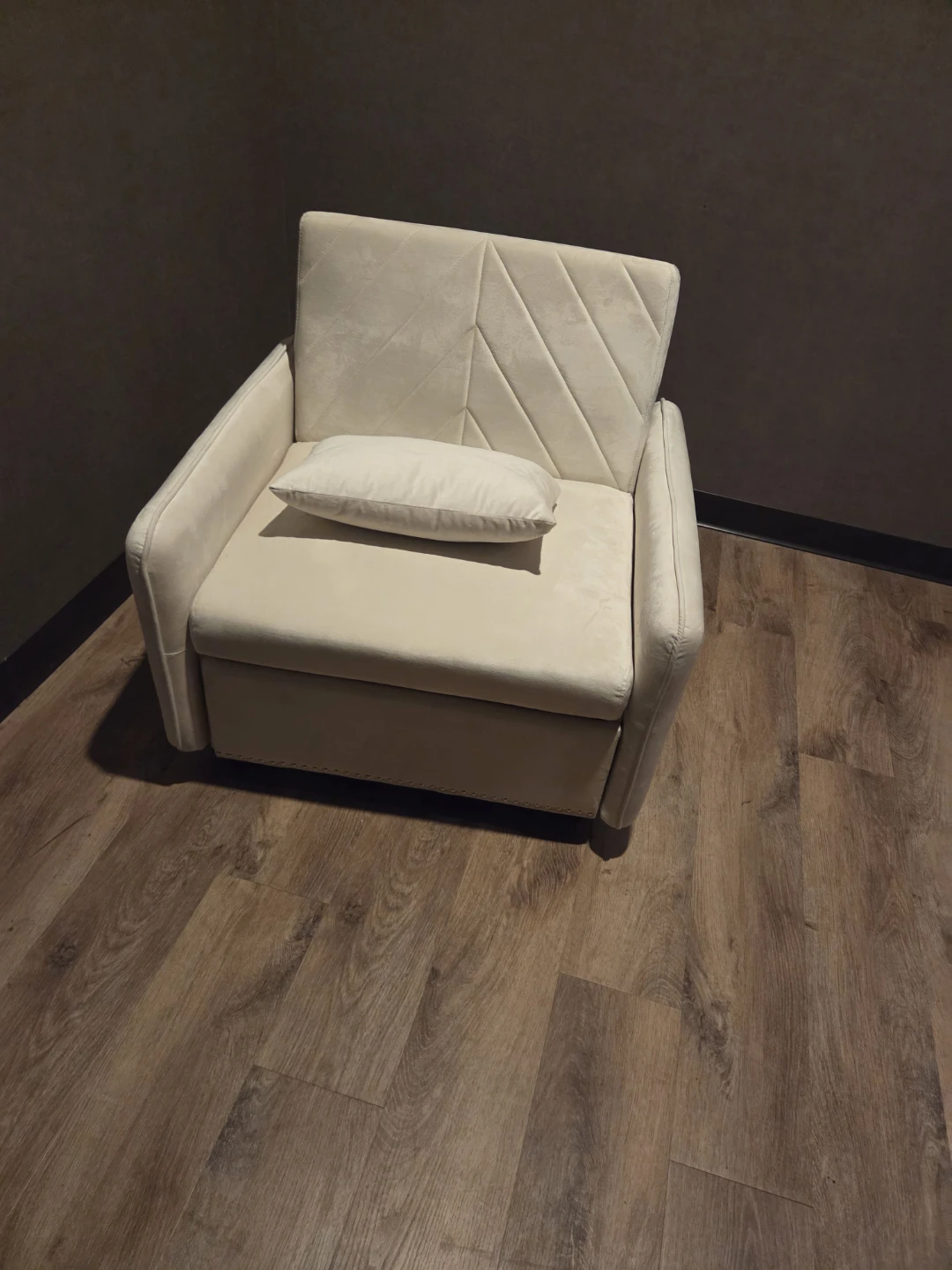 Pull Out Sleeper Chair - Beige - photo 3
