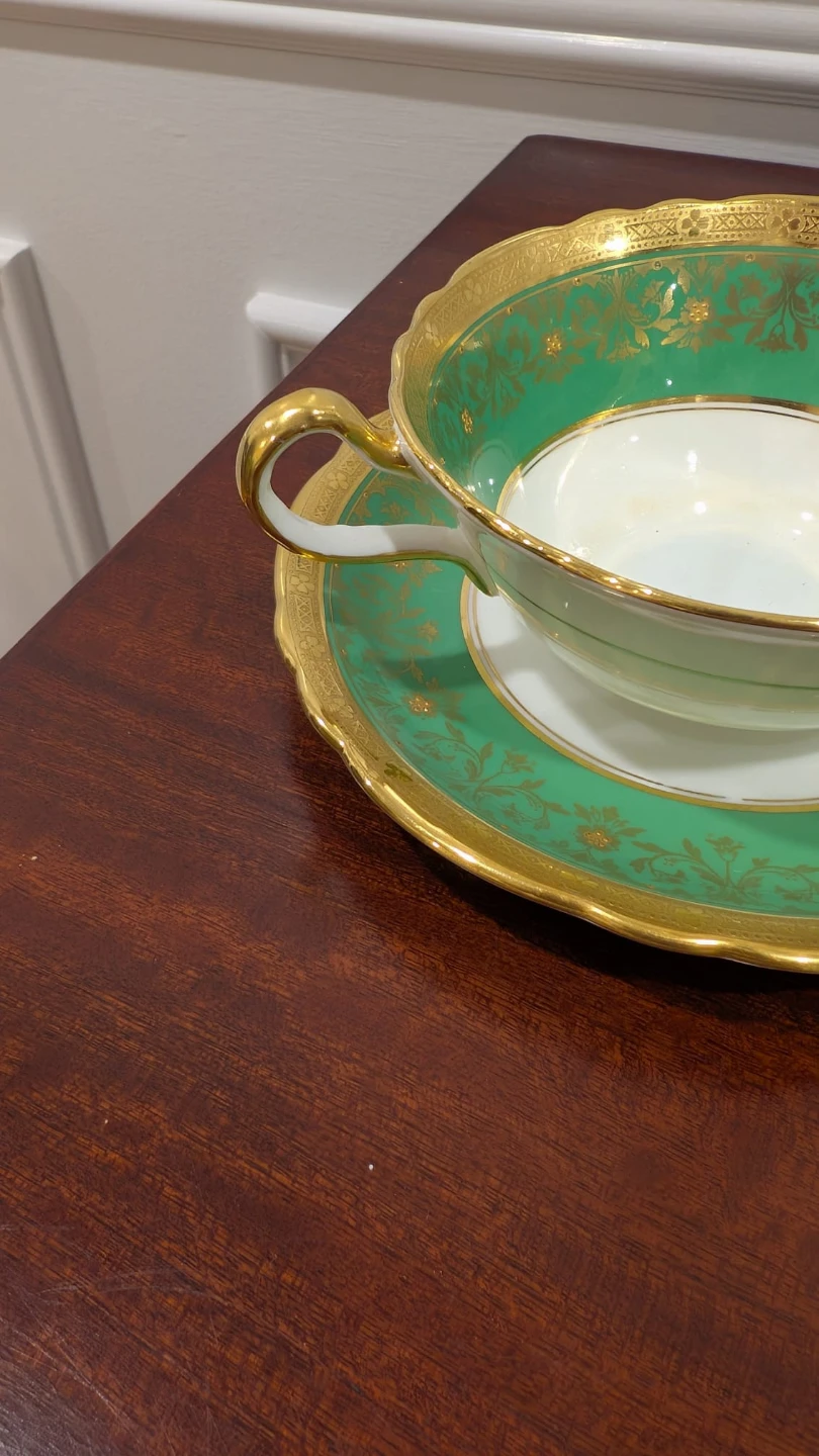 Aynsley tea cup or Soup Cup and Saucer Set - photo 4