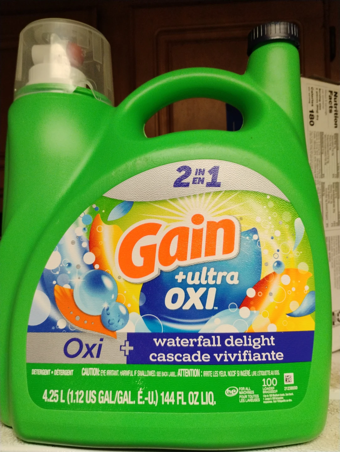 Gain +Ultra Oxi Waterfall Delight Laundry Detergent