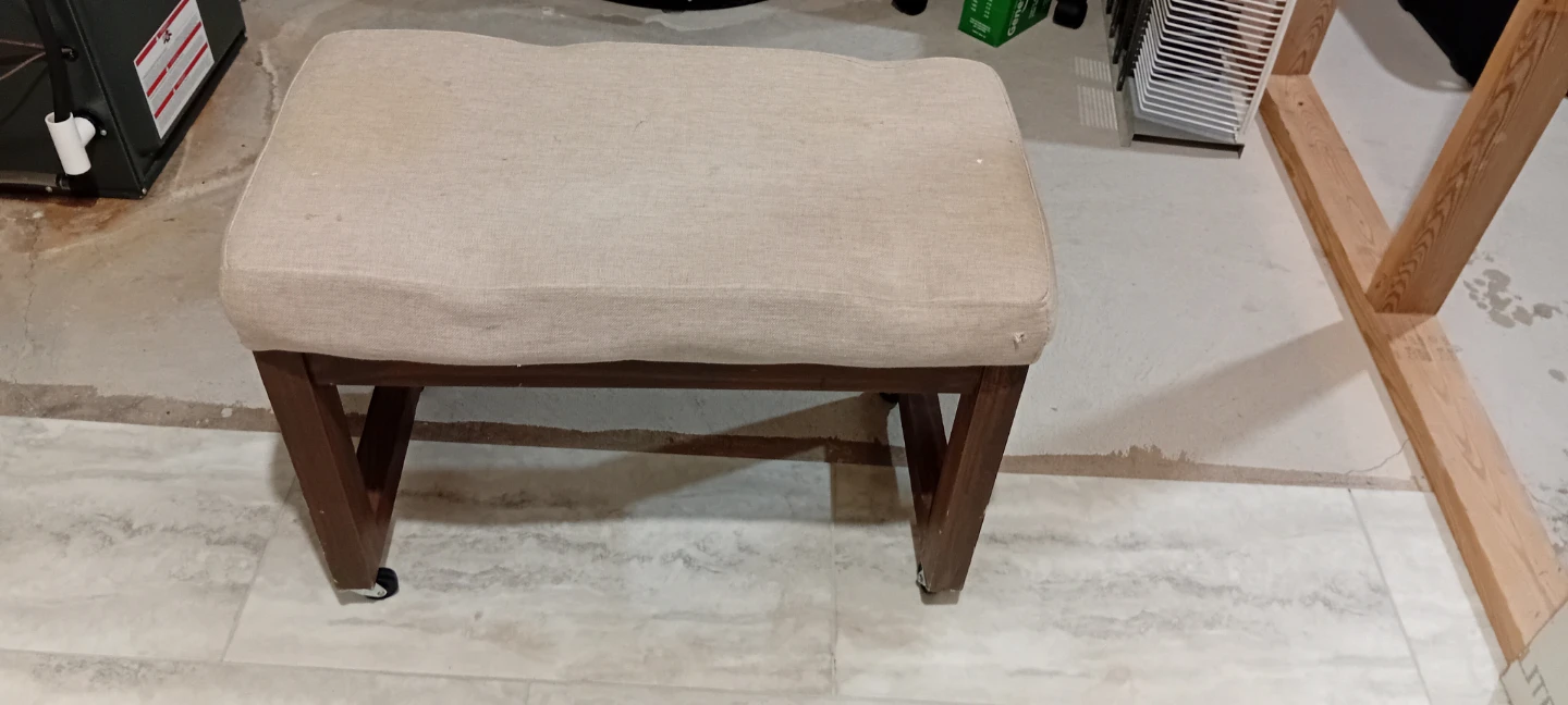 Upholstered Ottoman Footstool