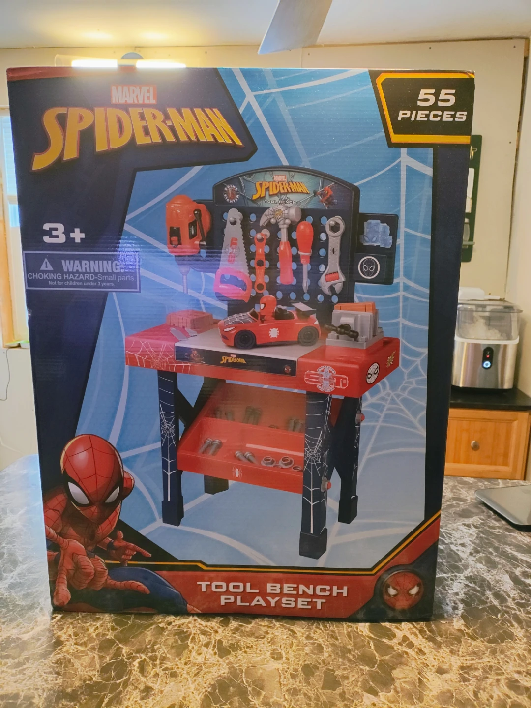 Marvel Spider-Man Tool Bench Playset - 55 Pieces