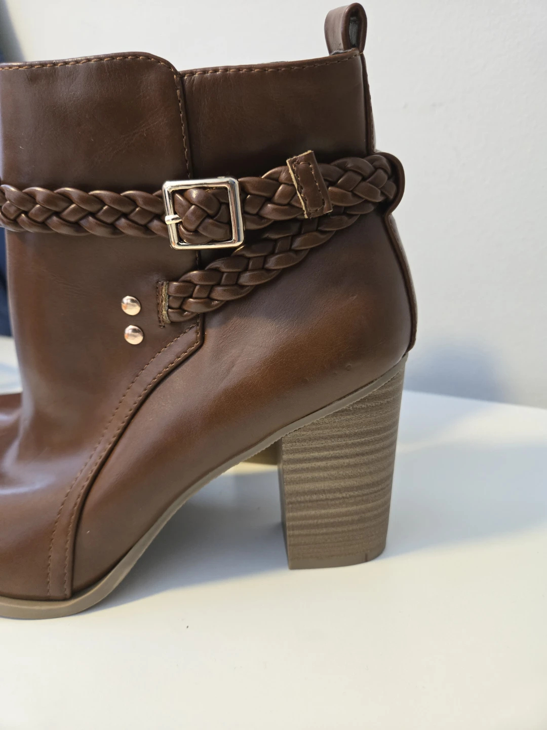 American Eagle Brown Braided Ankle Boots - photo 3