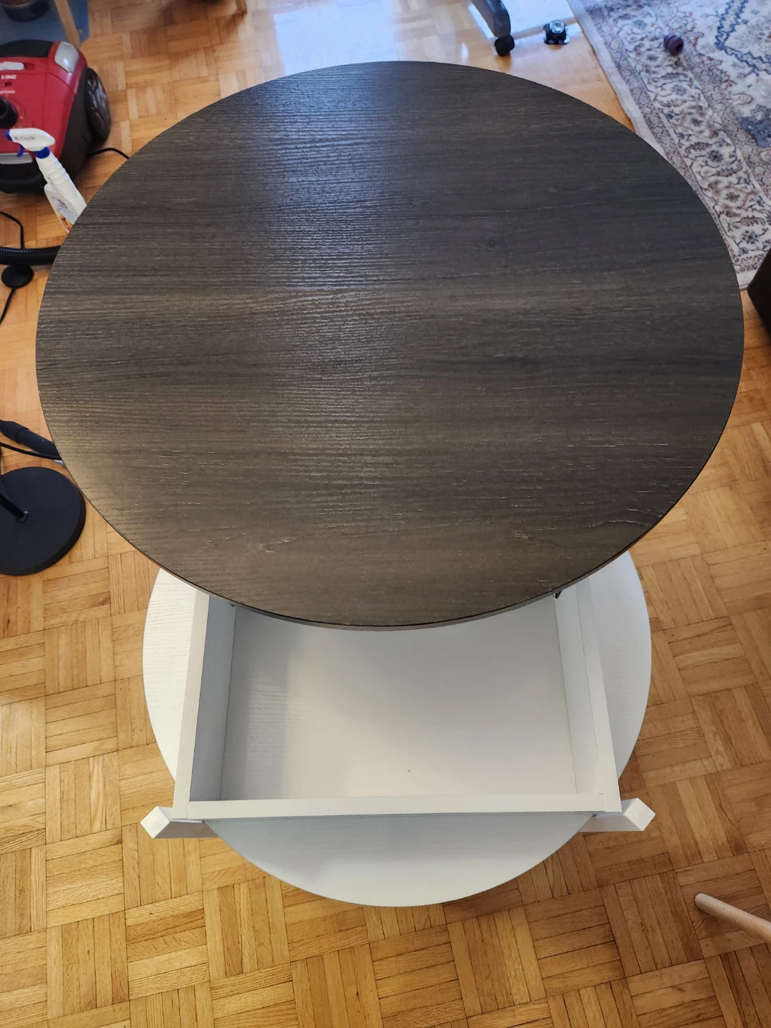 Round Coffee Table with Storage - photo 3