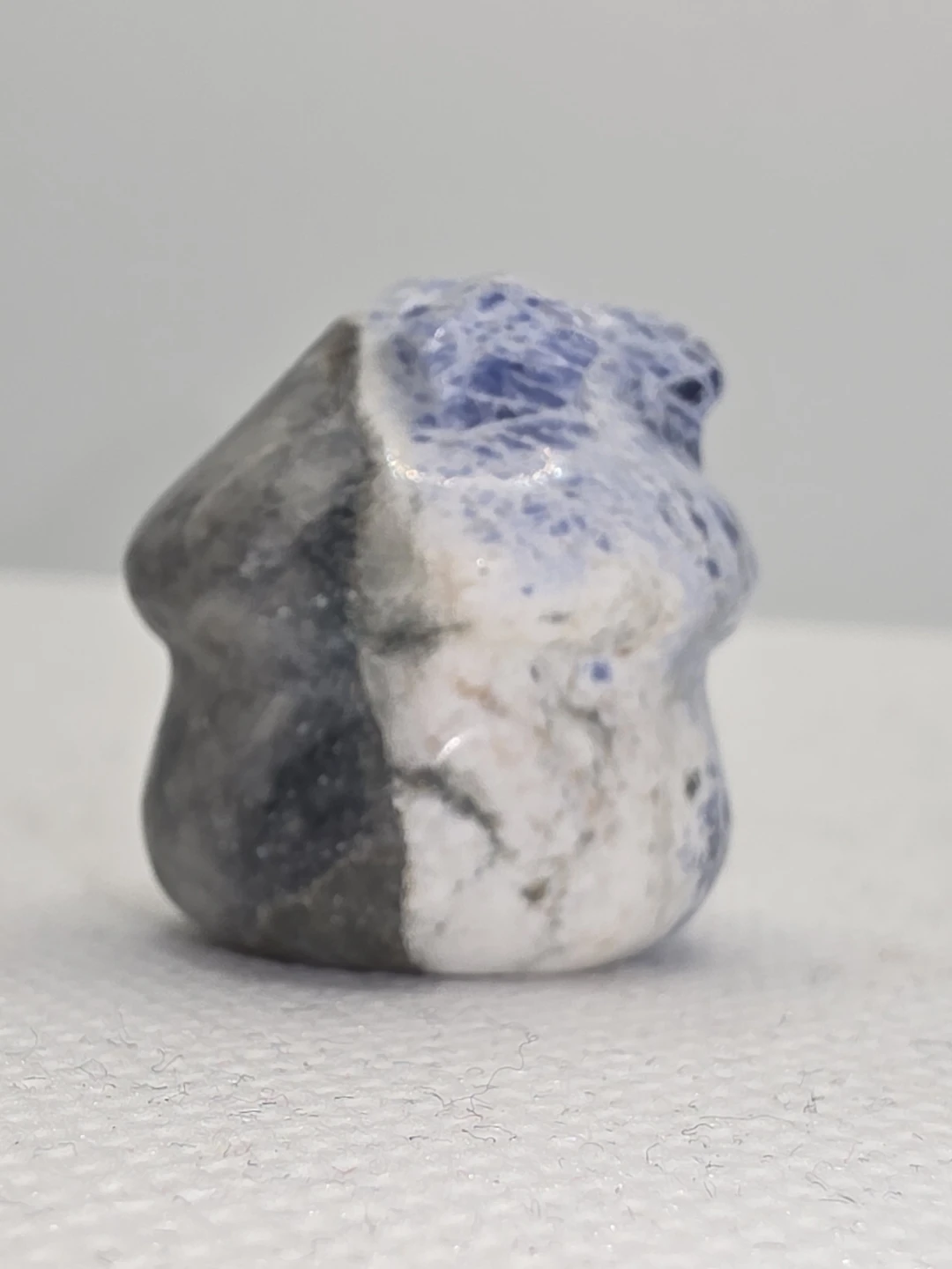 Mini two-toned Sodalite Crystal House Figurine