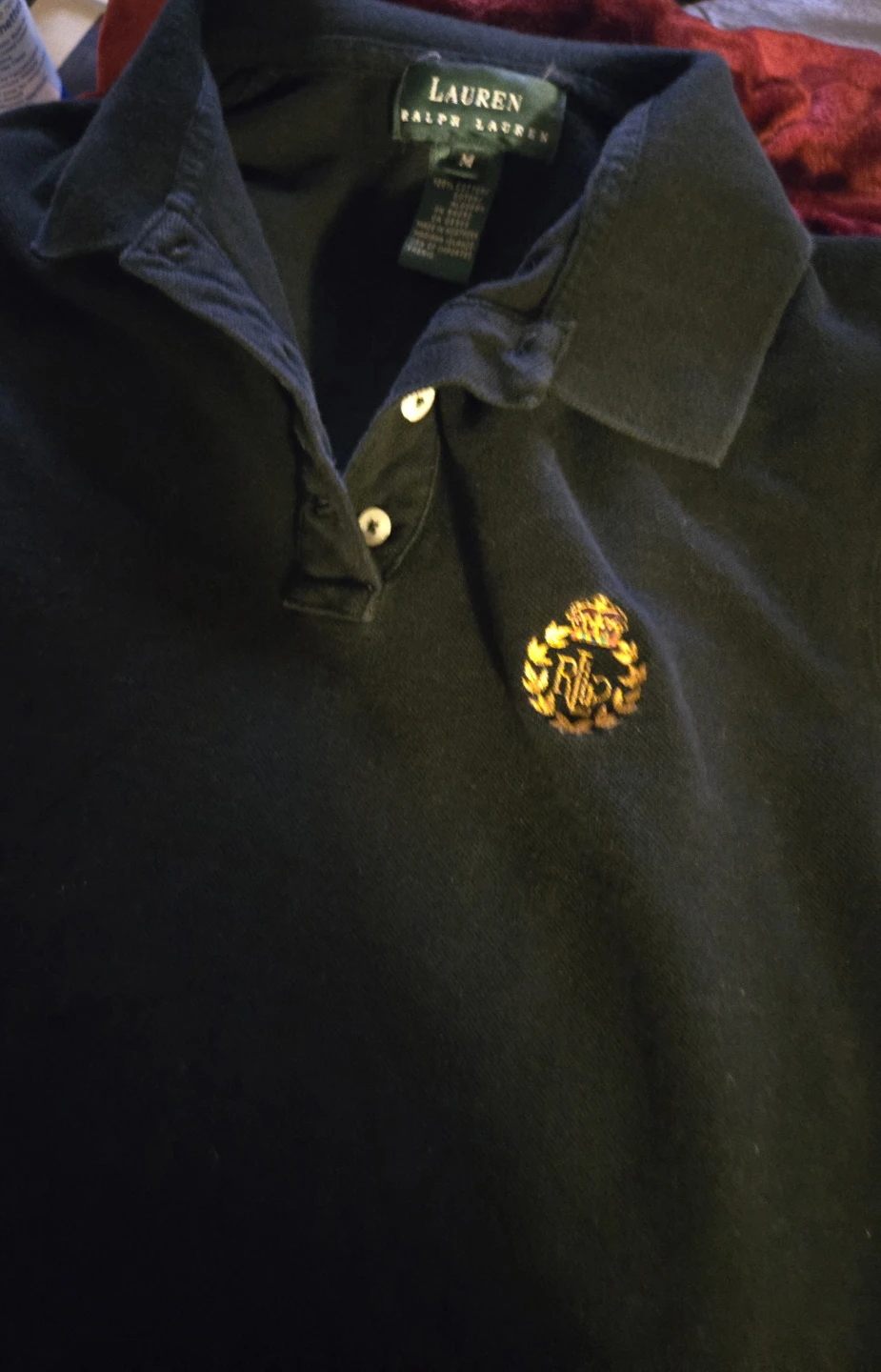 Lauren Ralph Lauren Black Polo Shirt - Size M - photo 3
