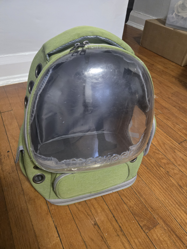 Green Pet Carrier Backpack - photo 2