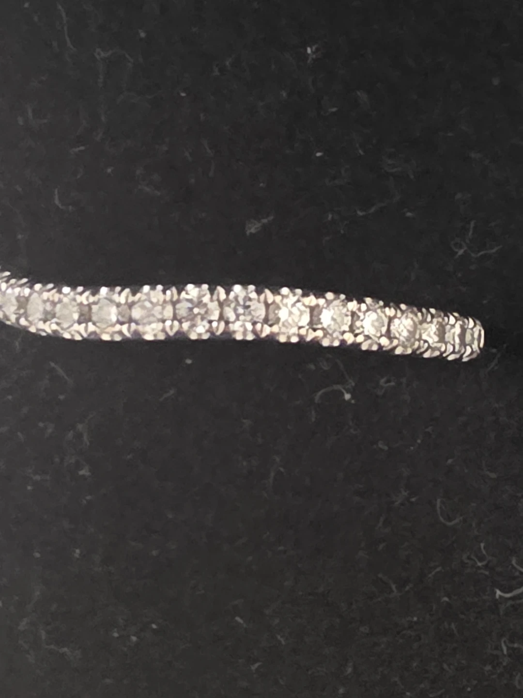 Diamond eternity band 18k white gold