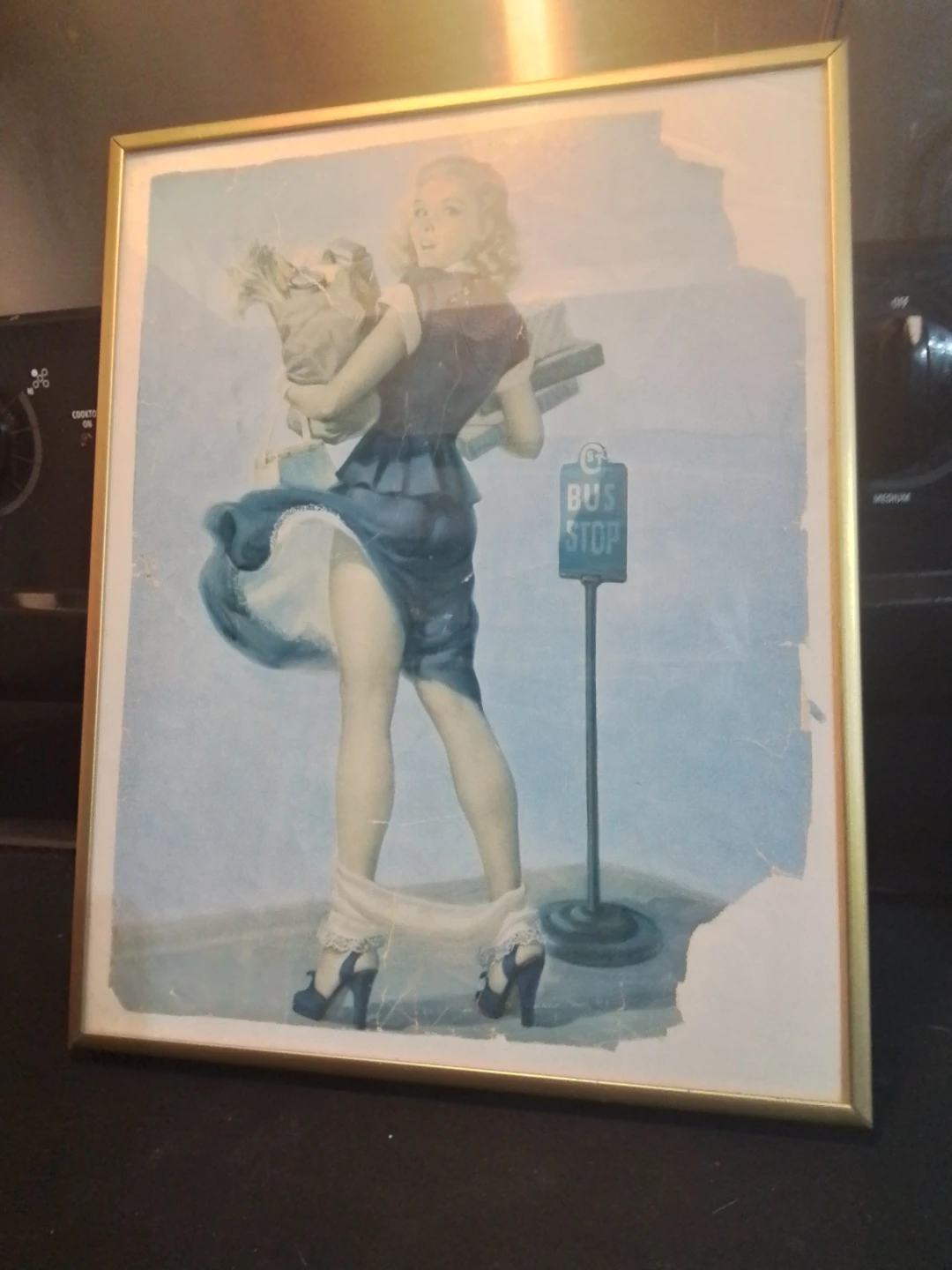 Pin Up Girl Print 11.25x14.25"