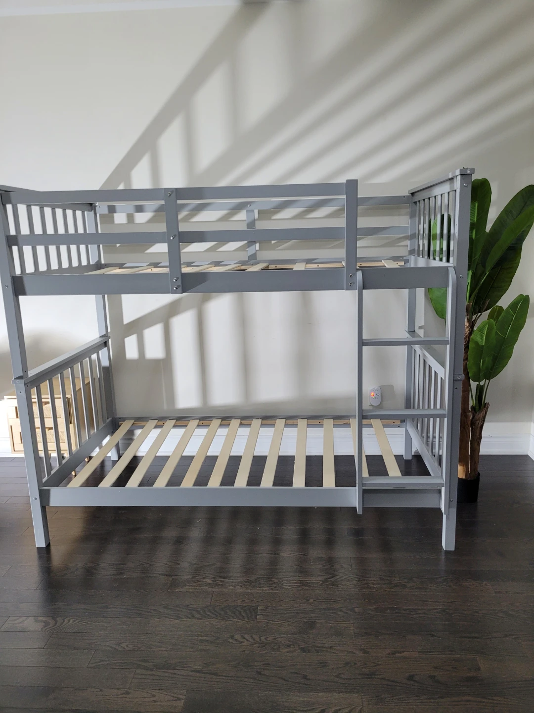 Grey Wooden Bunk Bed twin over twin - photo 3
