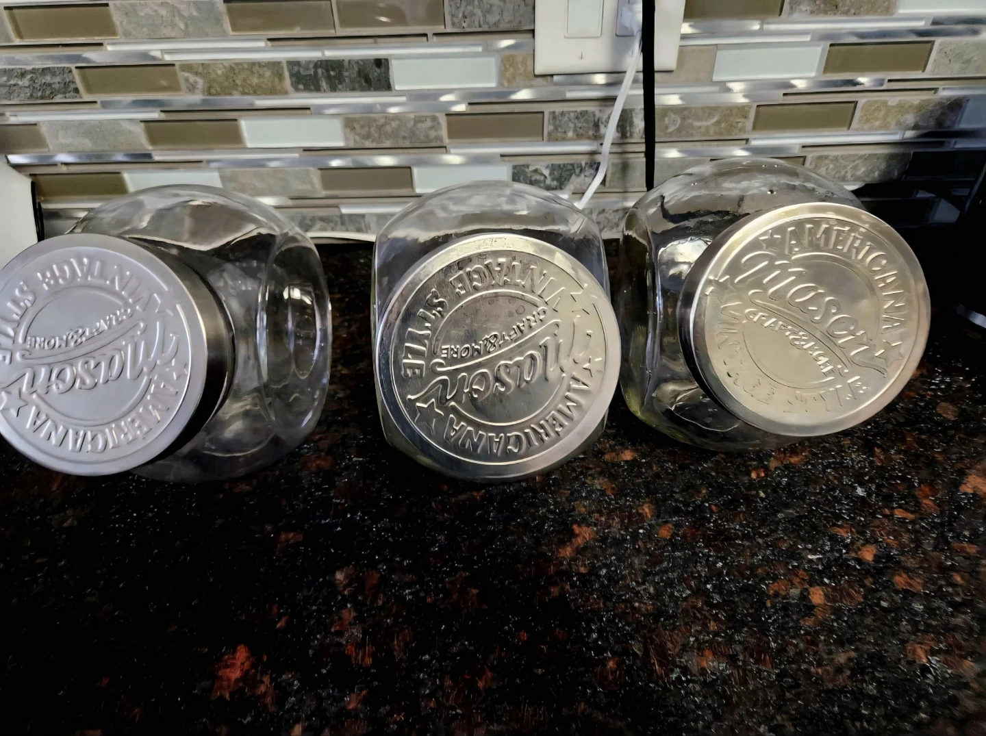 Set of 3 Glass Mason Jars with Lids - photo 4