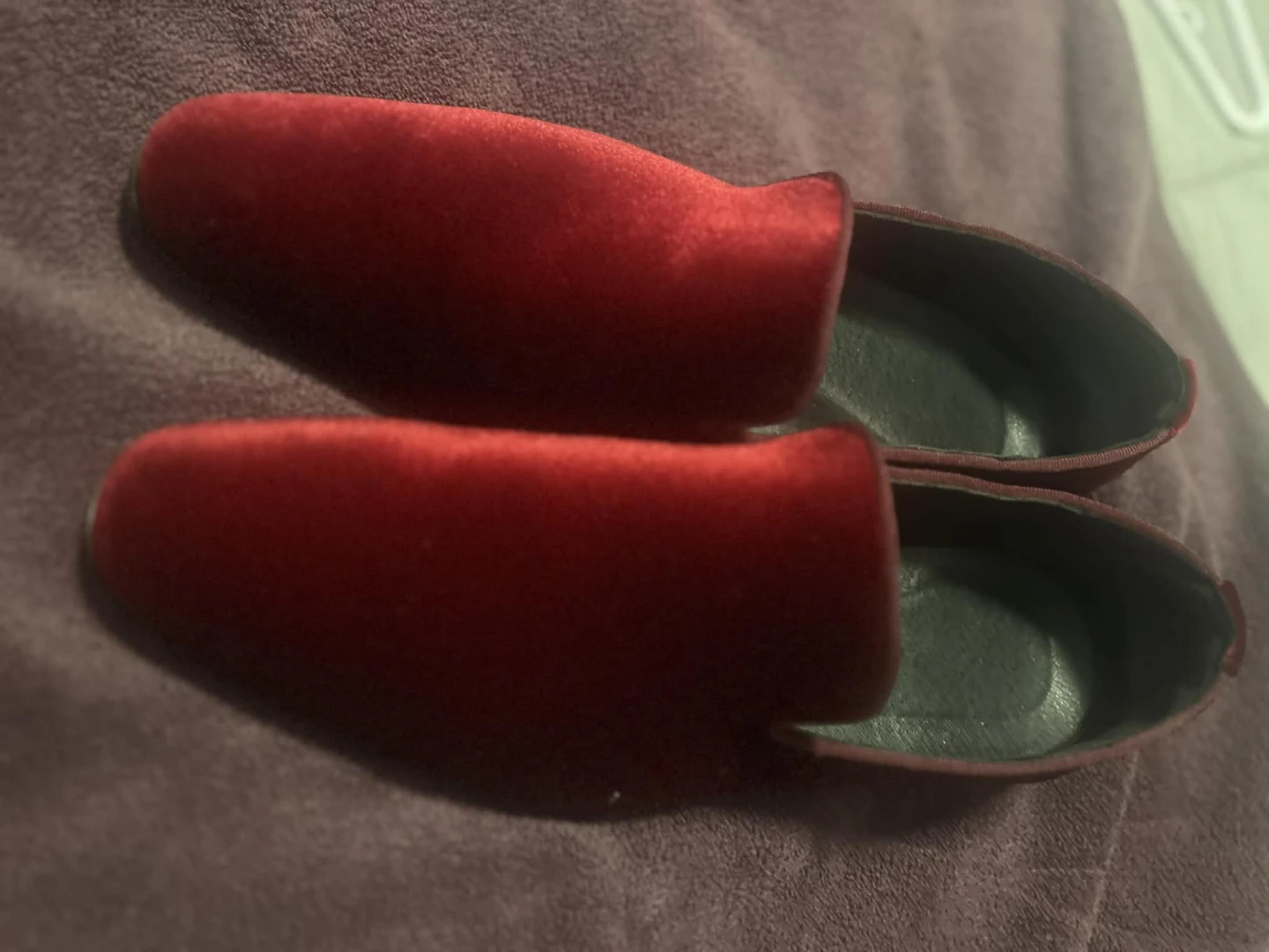 Red Velvet Loafers - photo 2