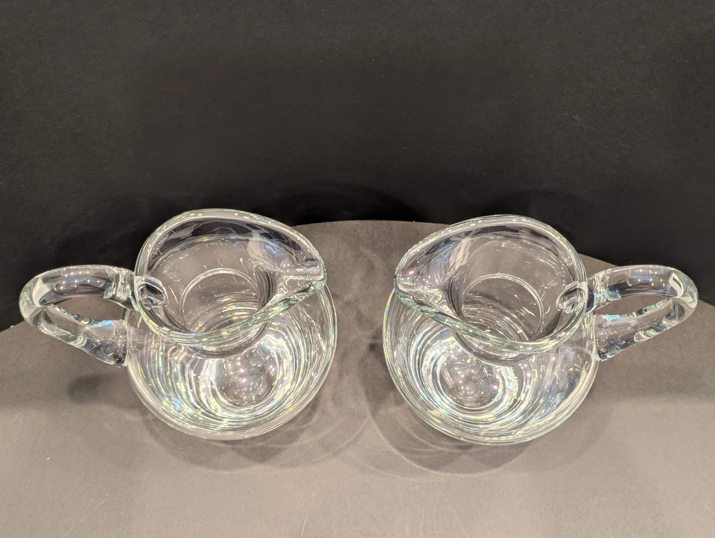 Pair of Crystal Glass Pitchers - photo 2