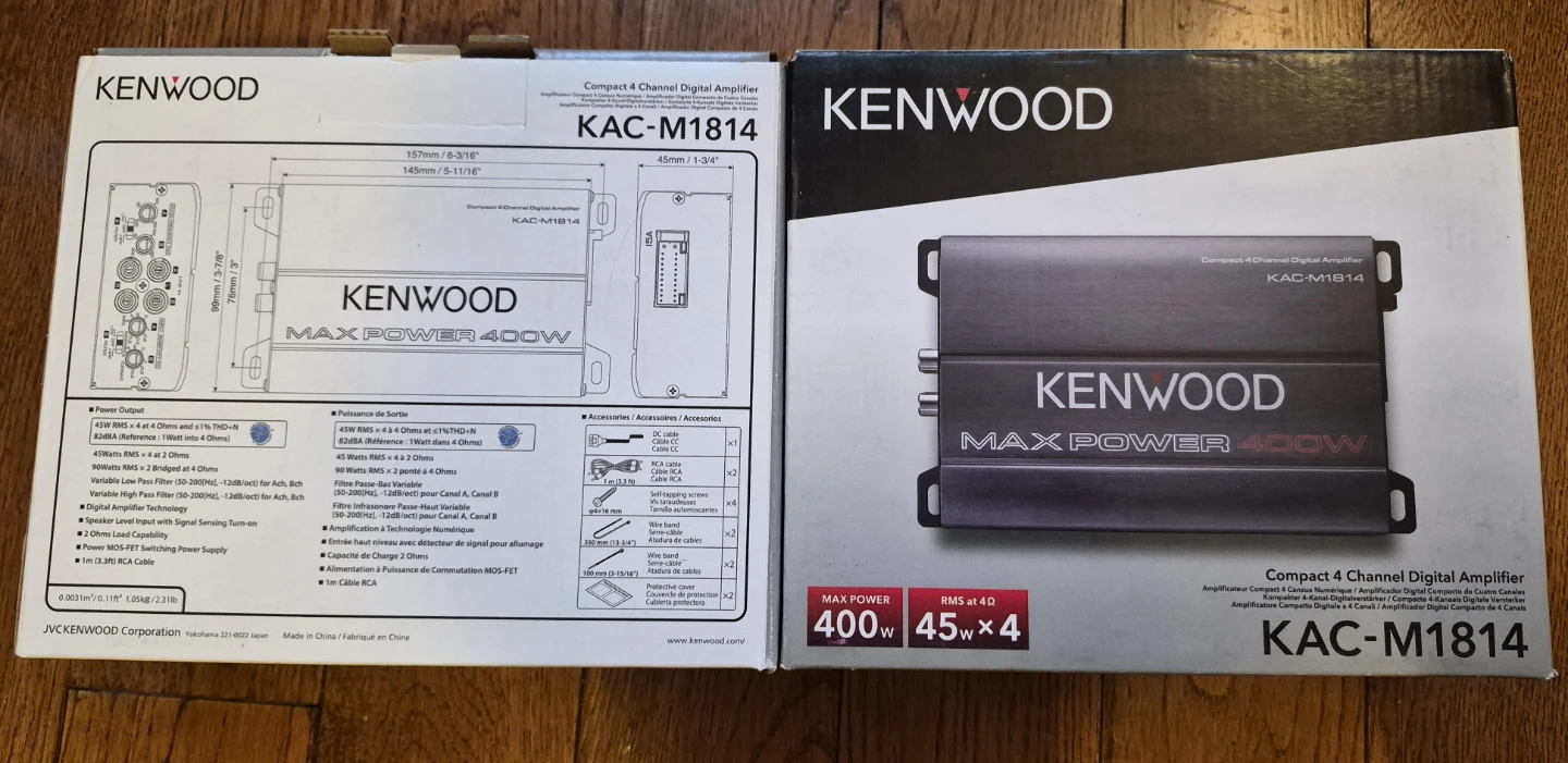 Kenwood 4-Channel 400W Amplifier - photo 4