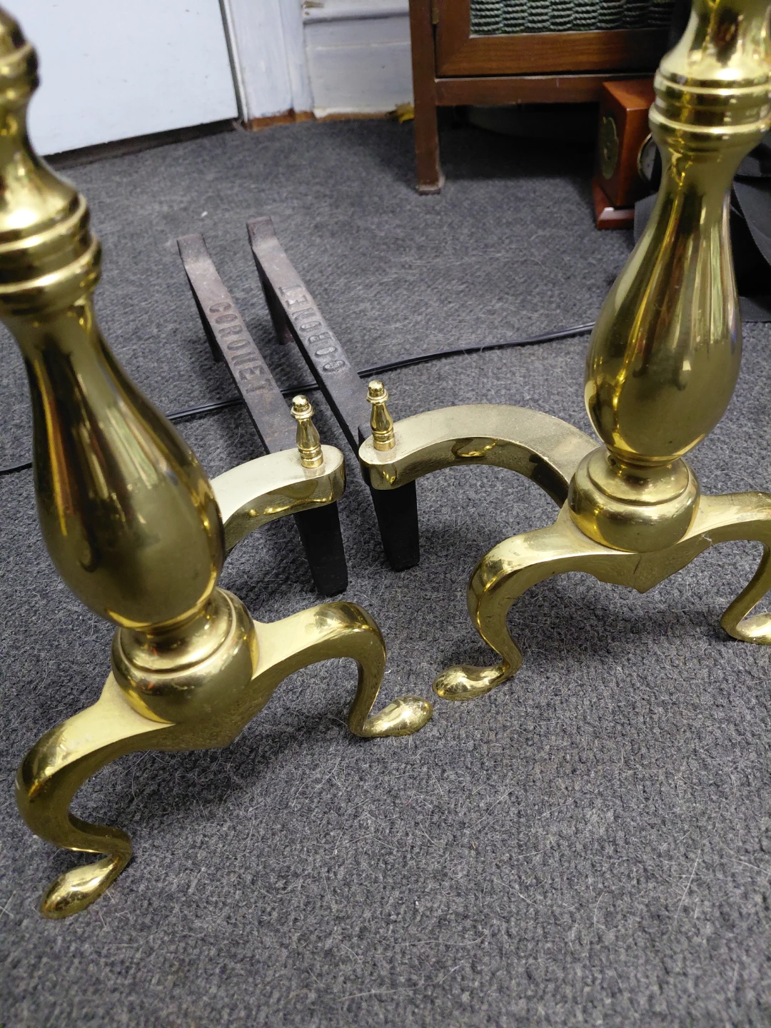 Coronet Brass Fireplace Andirons - photo 4
