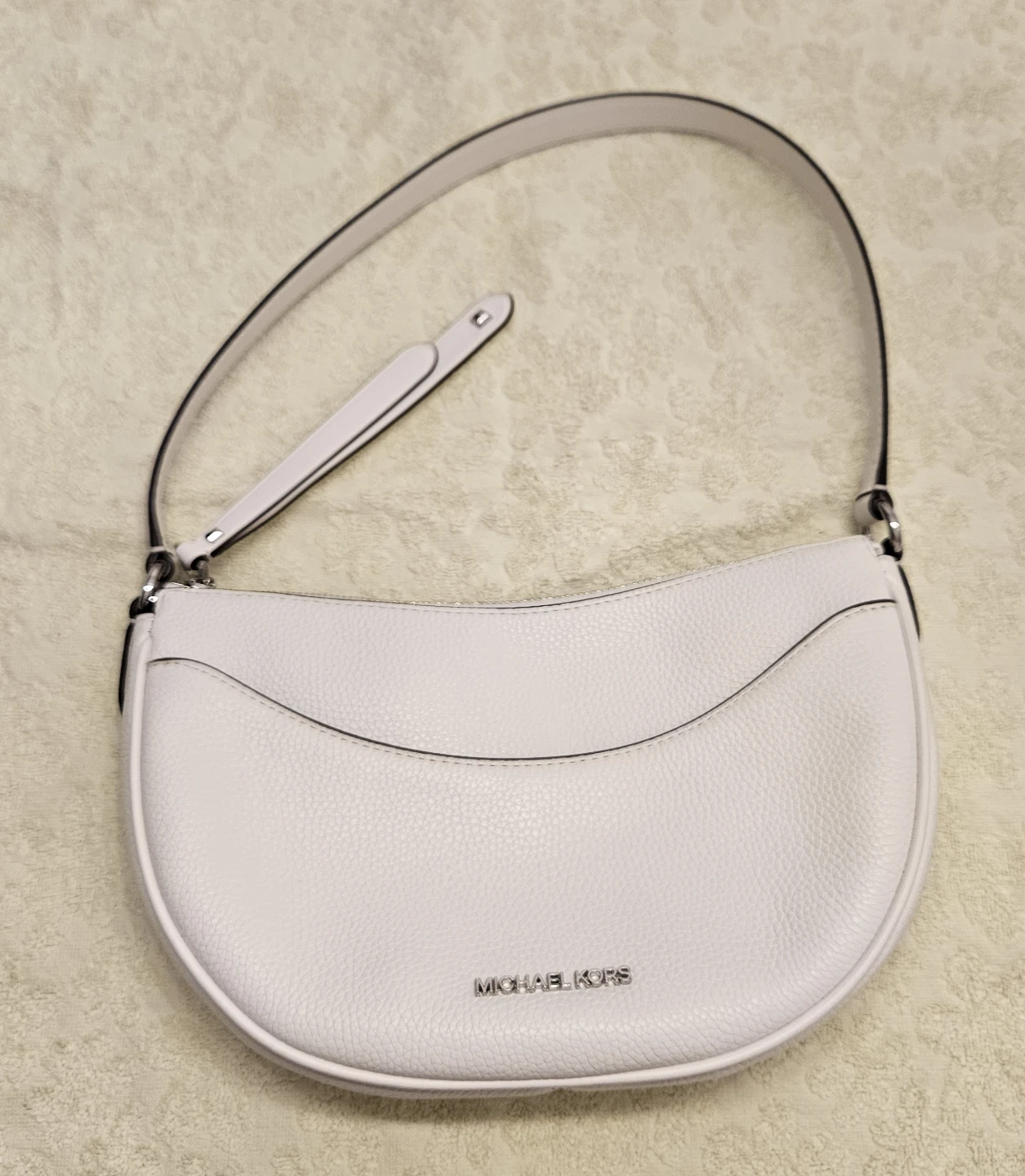 Michael Kors White Leather Shoulder Bag