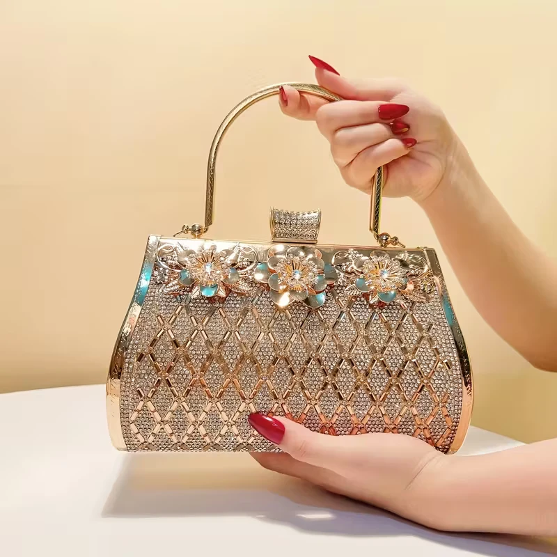Gold Embellished Clutch Bag