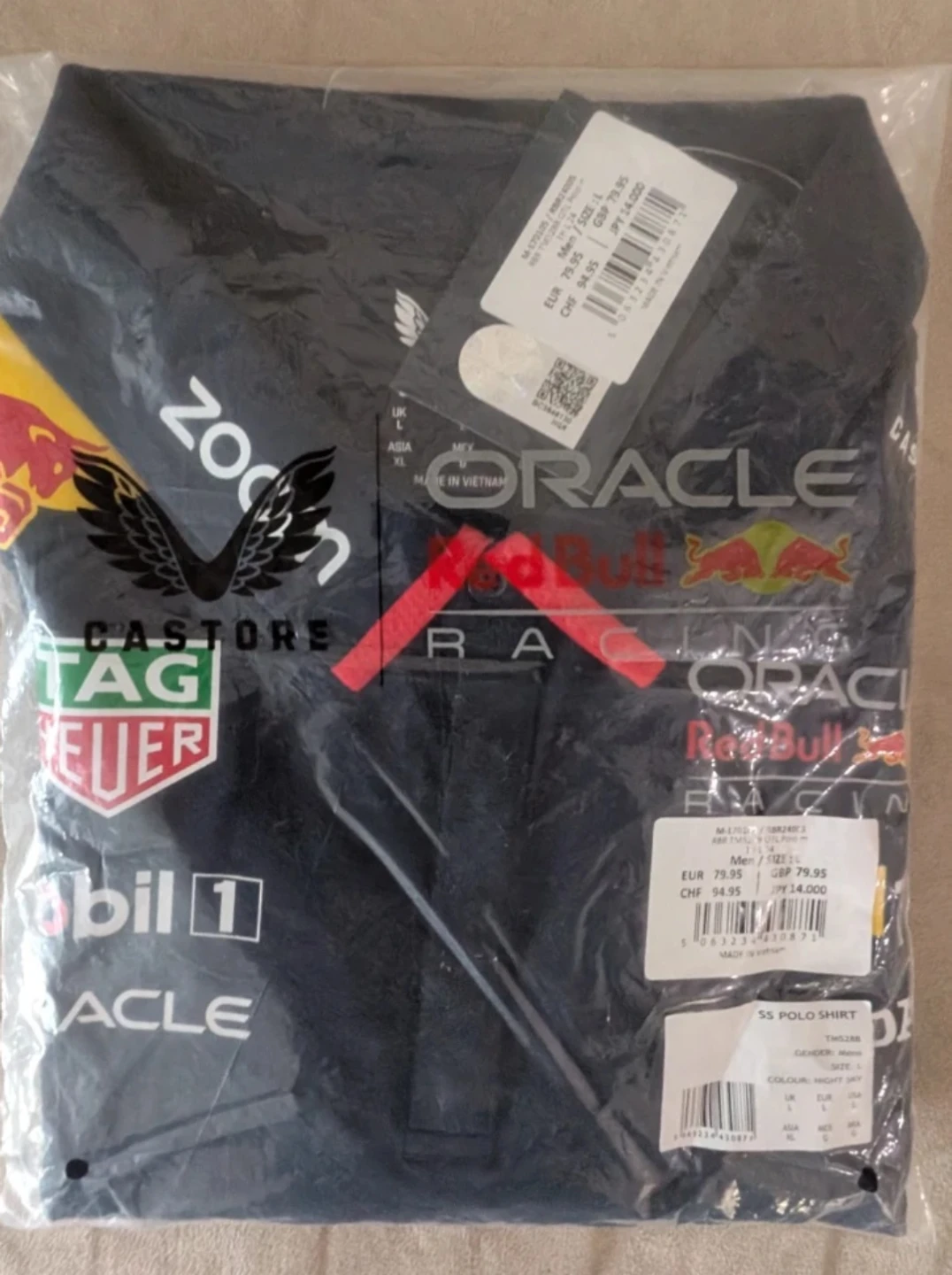 Red Bull Racing Team Polo Shirt 2024 - Men's Large - photo 4