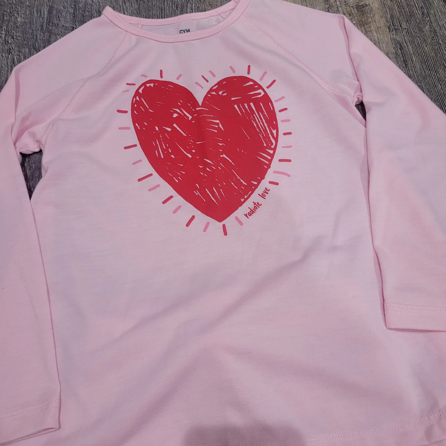 GymBoree Girls Pink Heart Pajama Set size 5/6 - photo 2