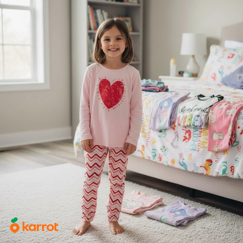 GymBoree Girls Pink Heart Pajama Set size 5/6 - photo 4