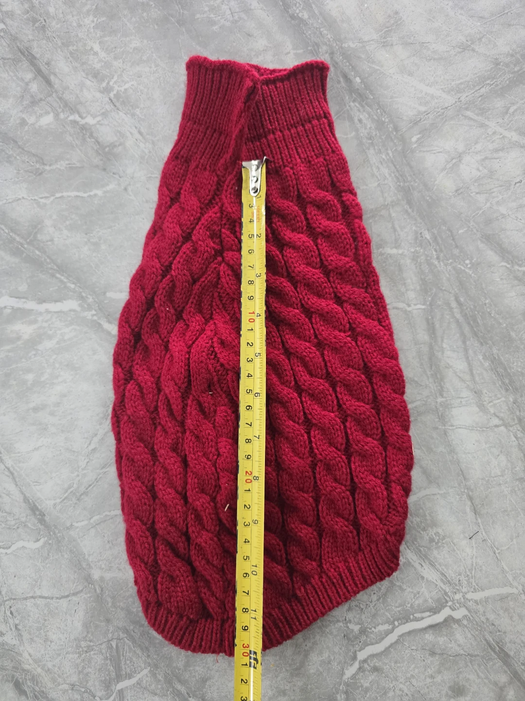 Red Knitted Dog Sweater - Small Size - photo 3