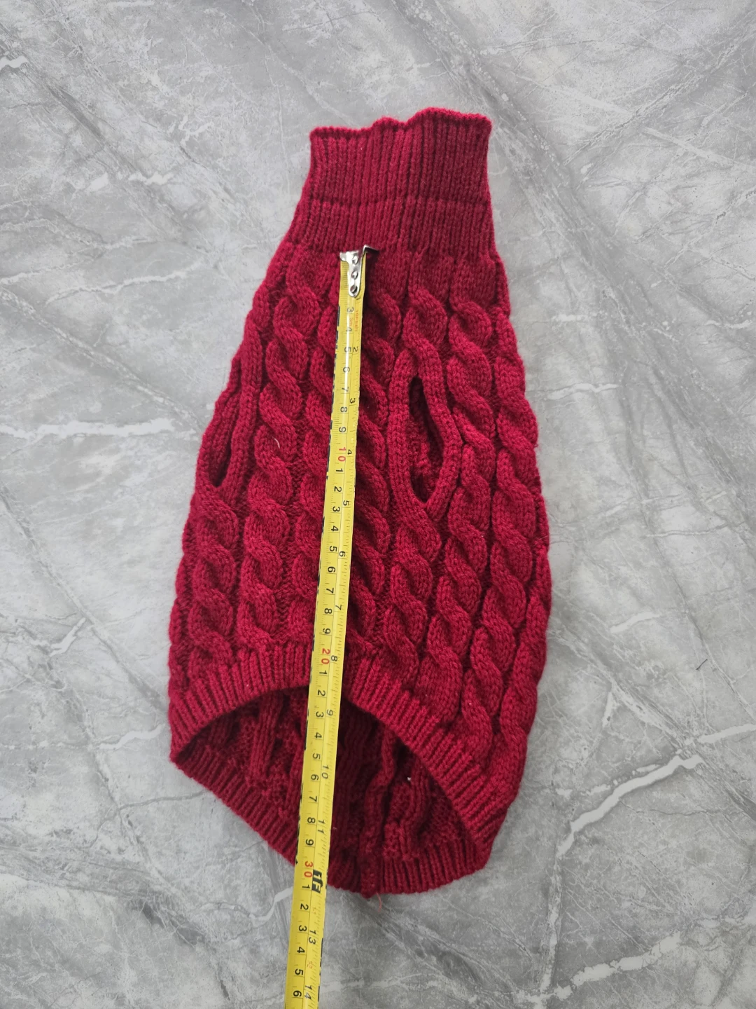 Red Knitted Dog Sweater - Small Size - photo 4