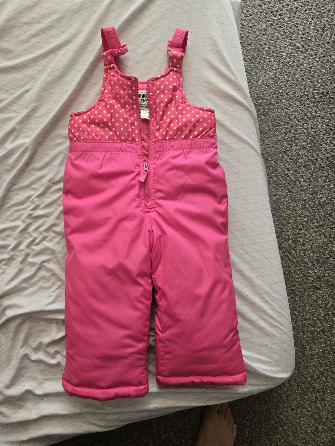 OshKosh B'gosh Pink Snow Bibs - 24 Months