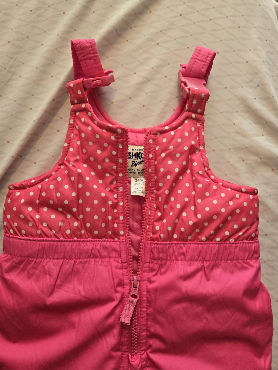 OshKosh B'gosh Pink Snow Bibs - 24 Months - photo 2