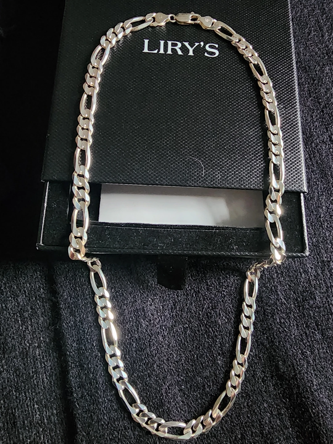 Italian Diamond Cut Figaro Necklace