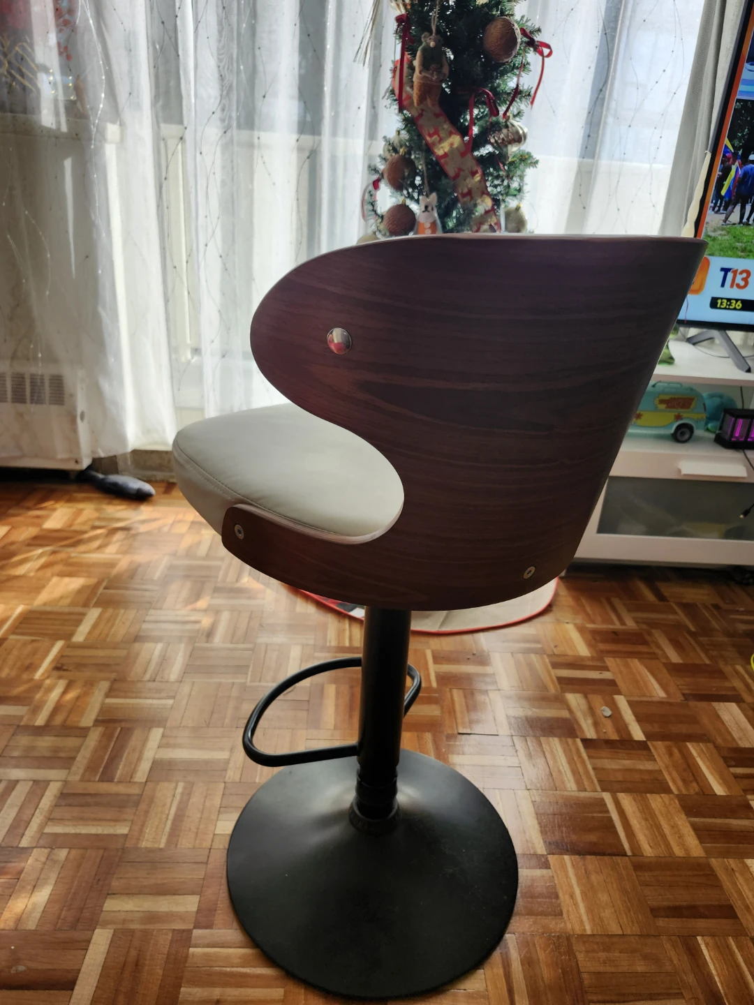 Set of 2 Swivel Bar Stools - photo 3
