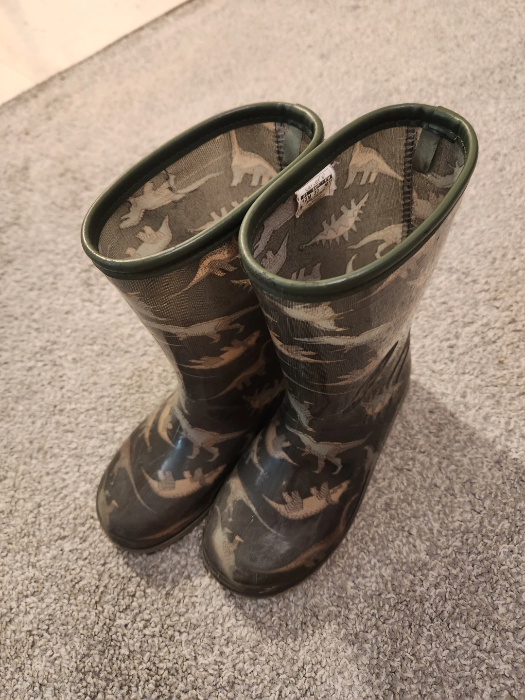 Carter's Dino Camo Rain Boots, Boys Size 12