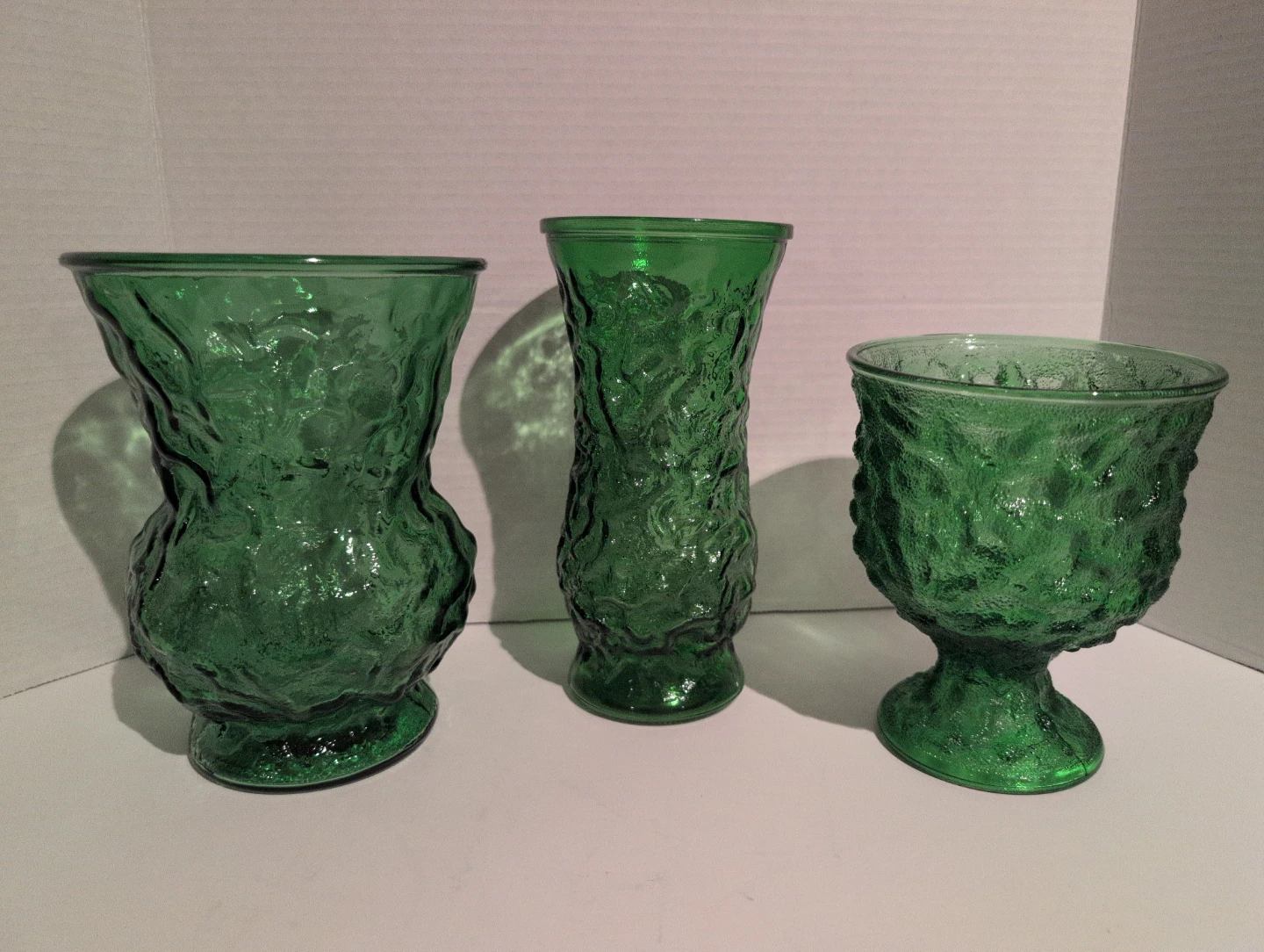 7 Vintage EO Brody Crinkle Glass Vase - photo 2