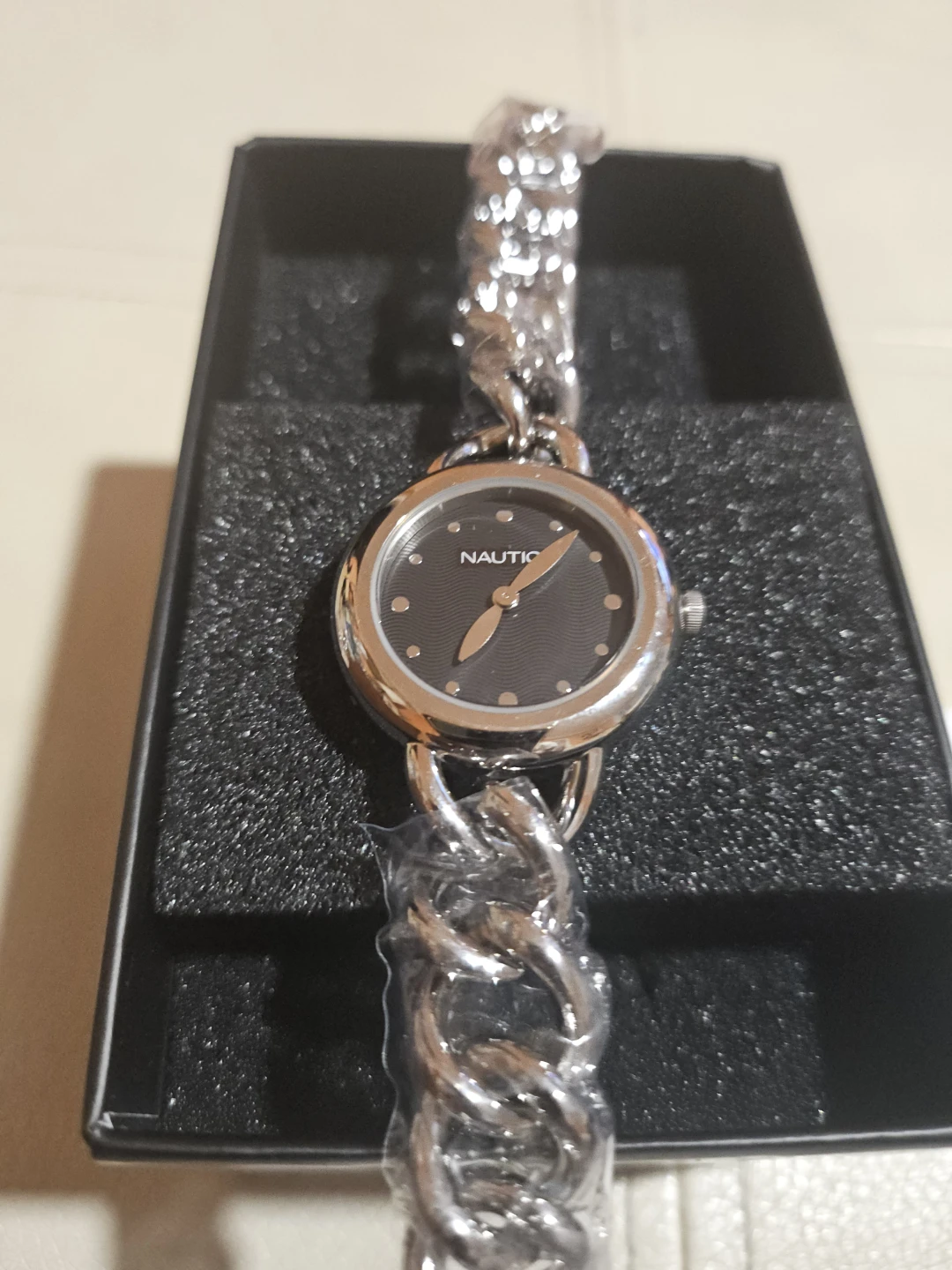Nautica Women's Silver-Tone Chain Bracelet Watch NEW - photo 4