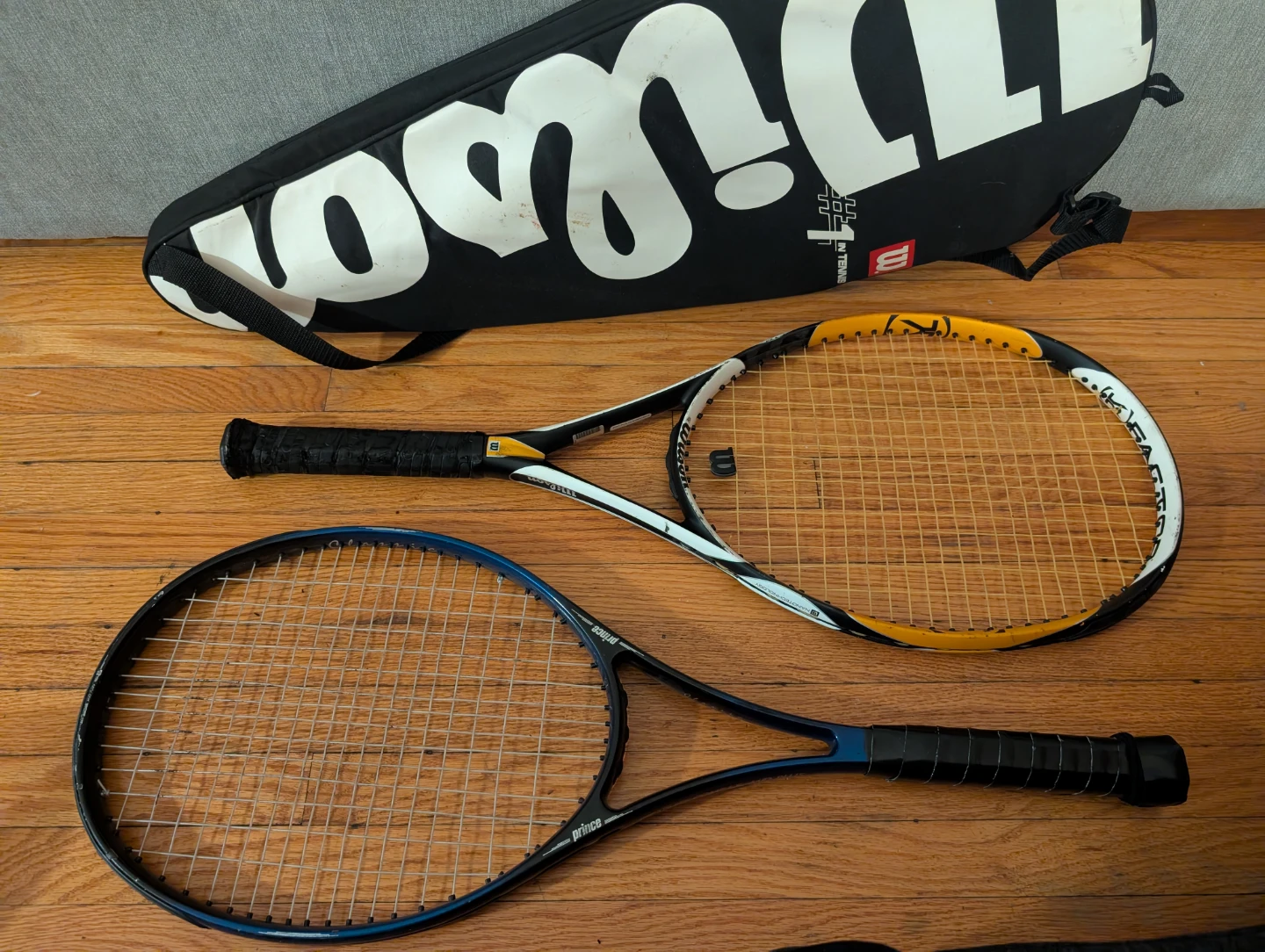 Wilson & Prince Tennis Rackets with Case - photo 2
