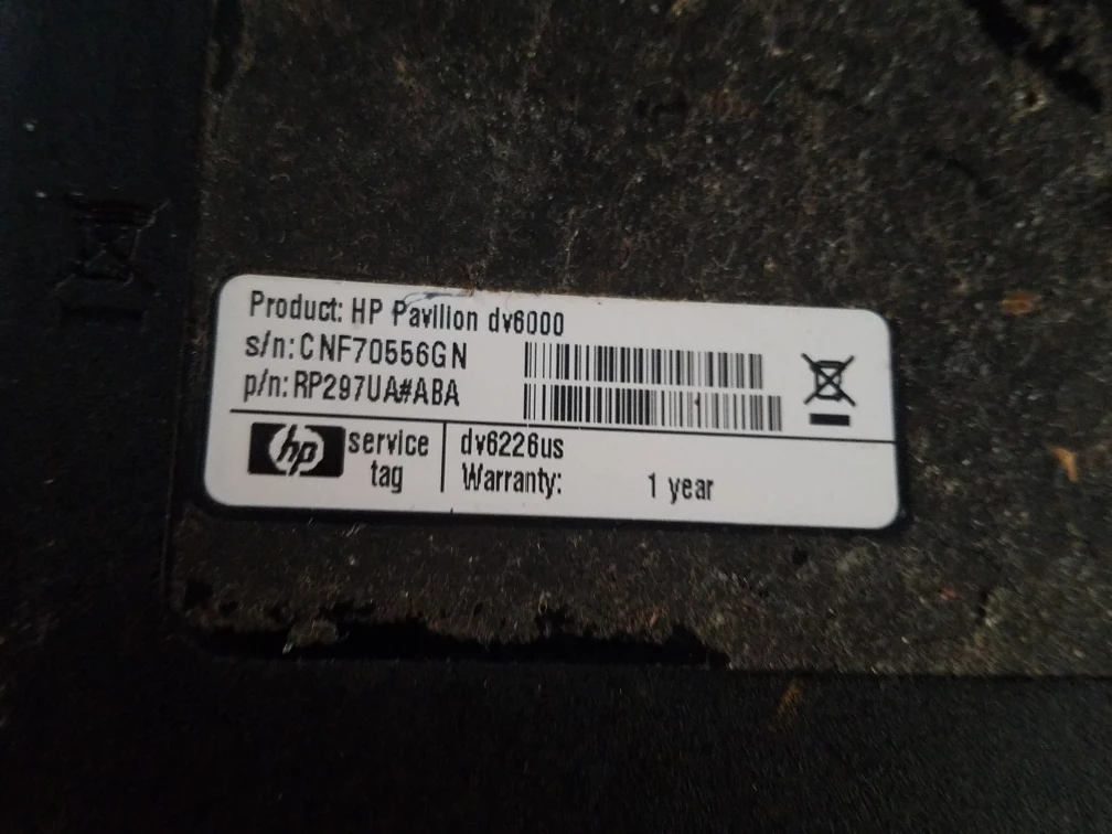 HP Pavilion dv6000 Laptop - photo 4