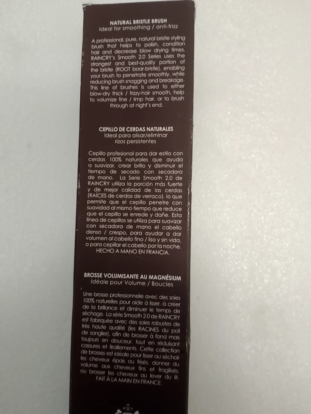 BNIB !!! Raincry Smooth 2.0 Natural Bristle Brush - Medium - photo 2