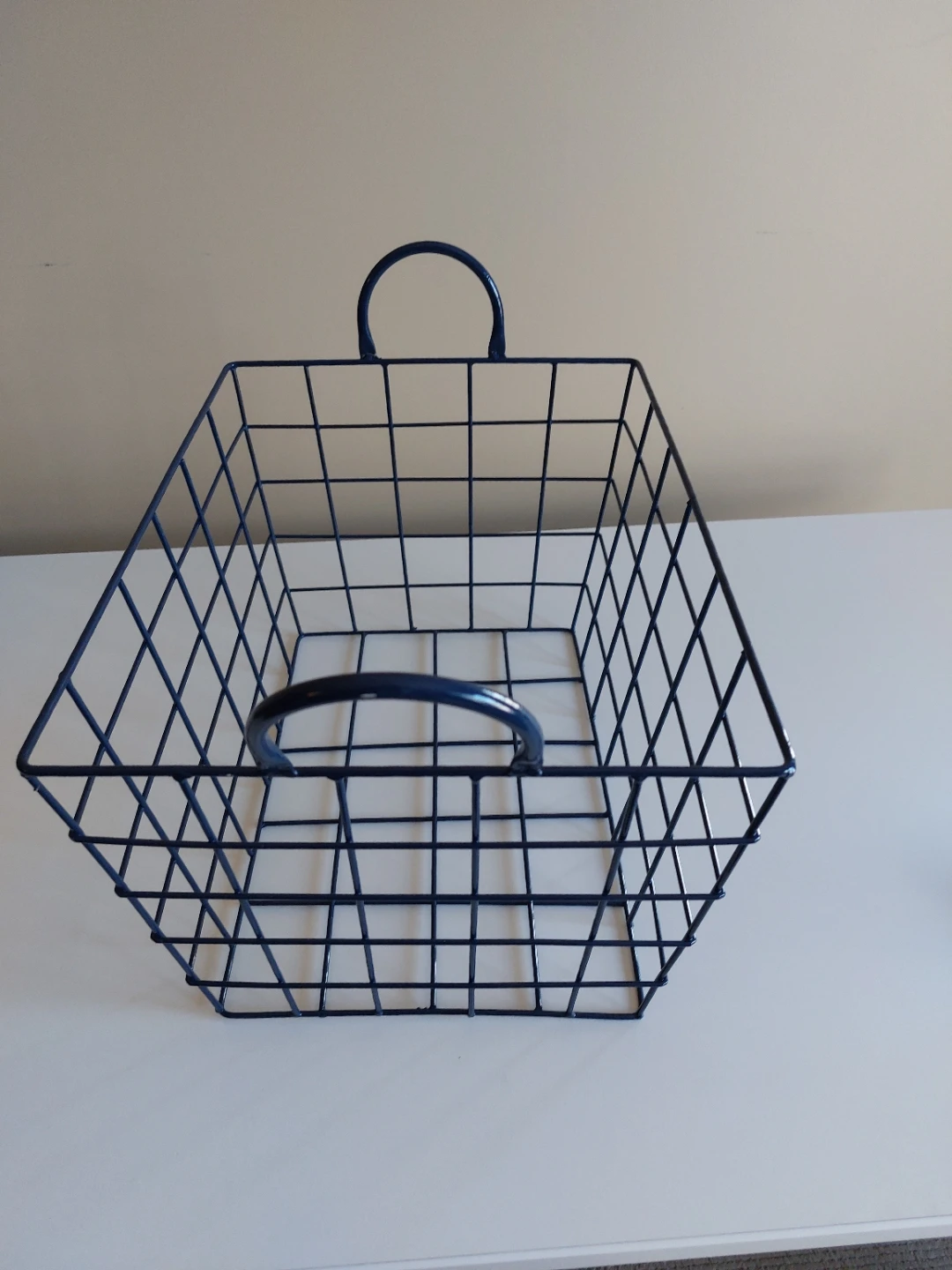 Blue Wire Storage Basket - photo 3