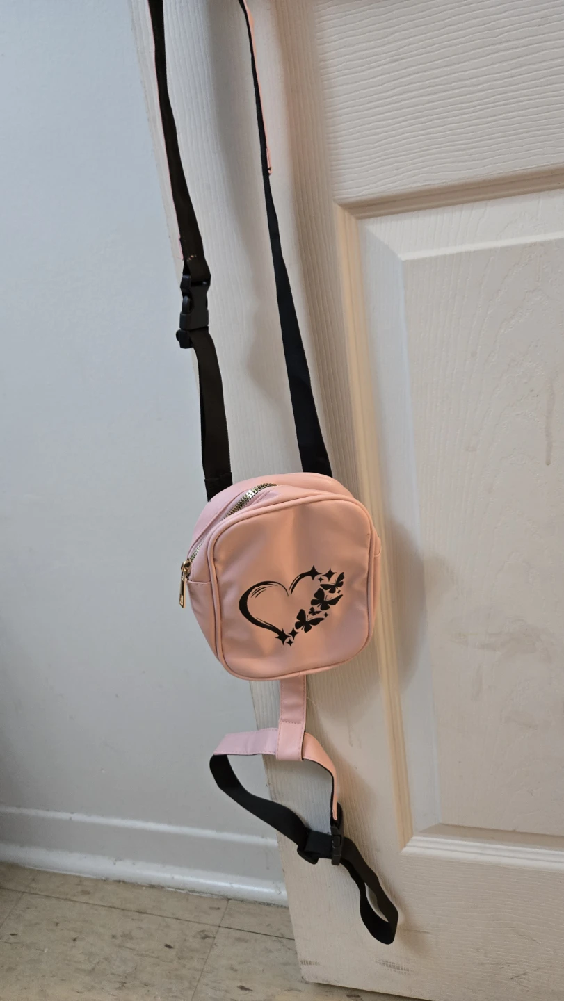 Pink Mini Backpack with Heart Design - photo 2