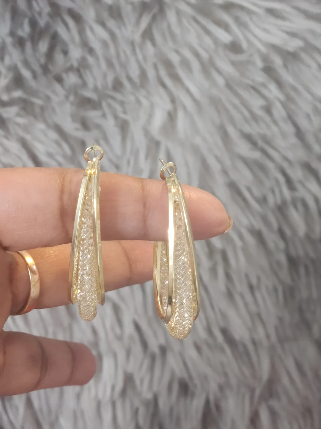 Gold Tone Hoop Earrings - photo 2