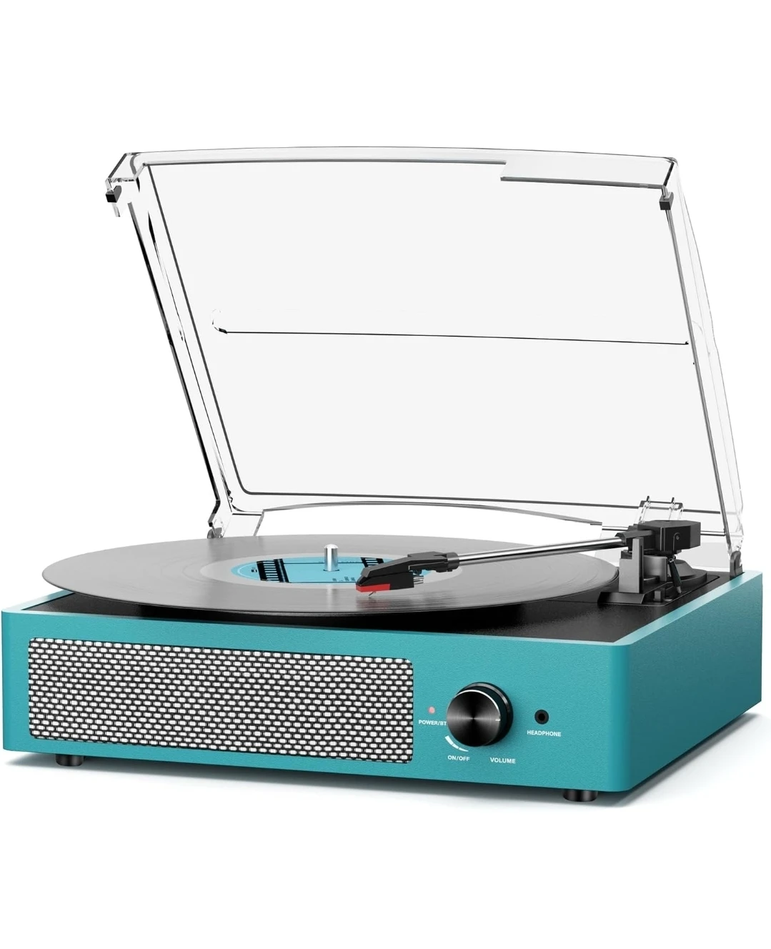 Turntable Record Player with Built-in Speakers