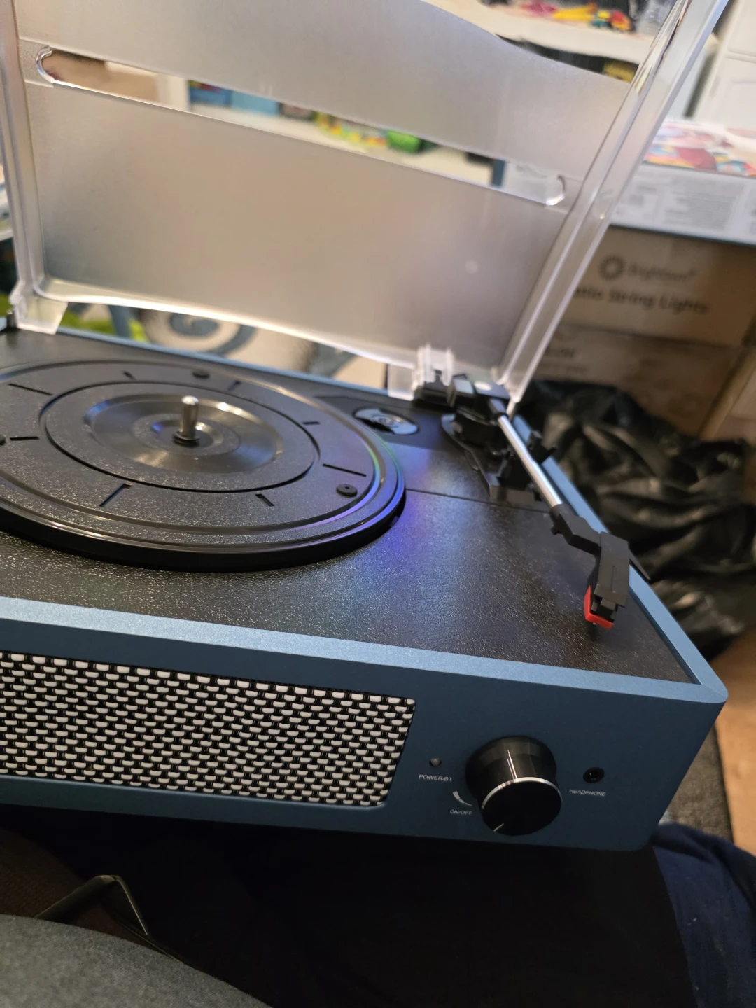 Turntable Record Player with Built-in Speakers - photo 3