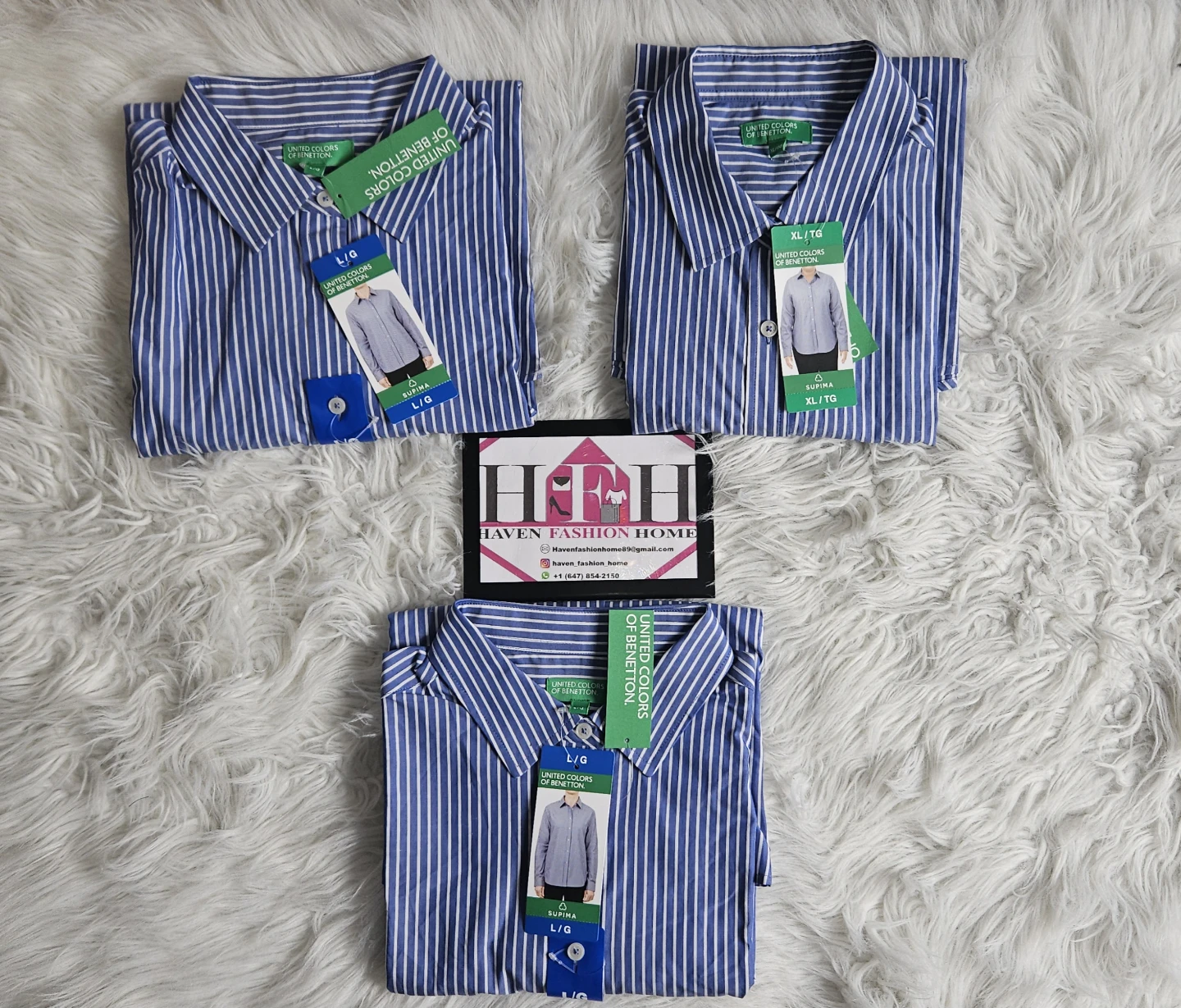 United Colors of Benetton Striped Shirt (L/G)
