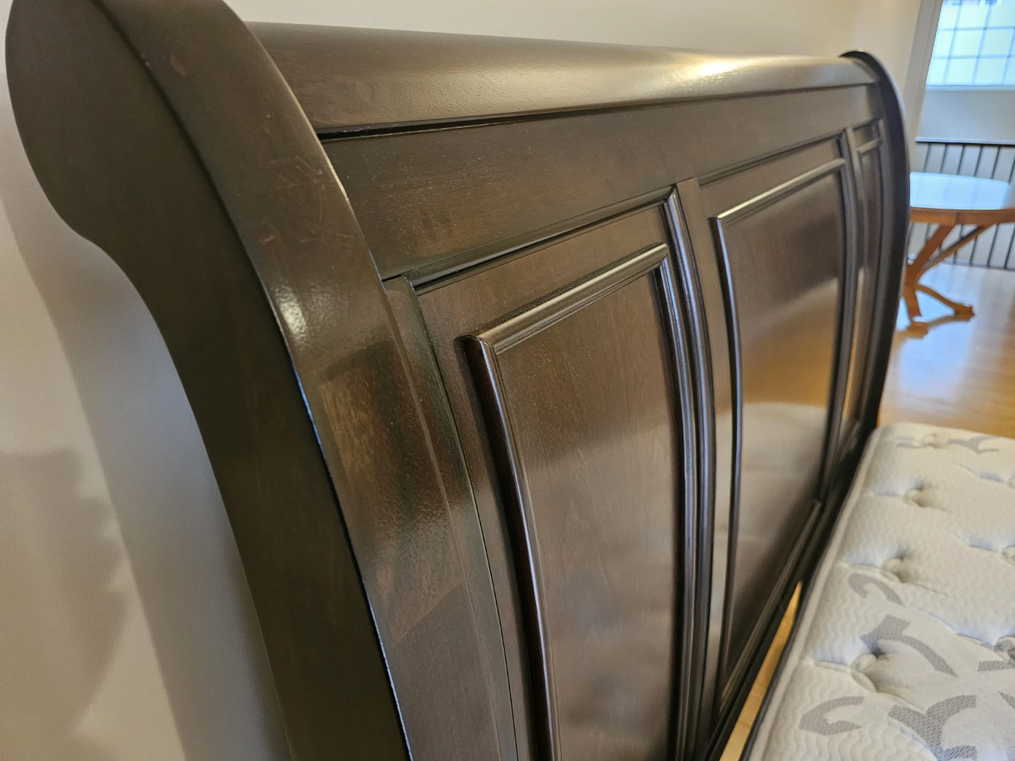 Hardwood bed frame with Beautyrest Pillow Top Mattress - photo 2