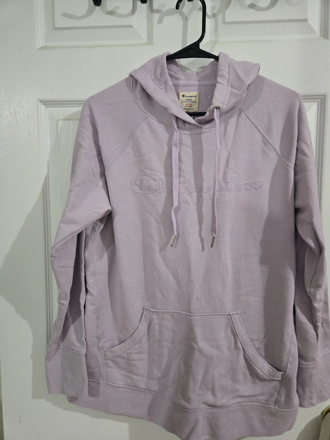 Champion Purple Hoodie - Size Large