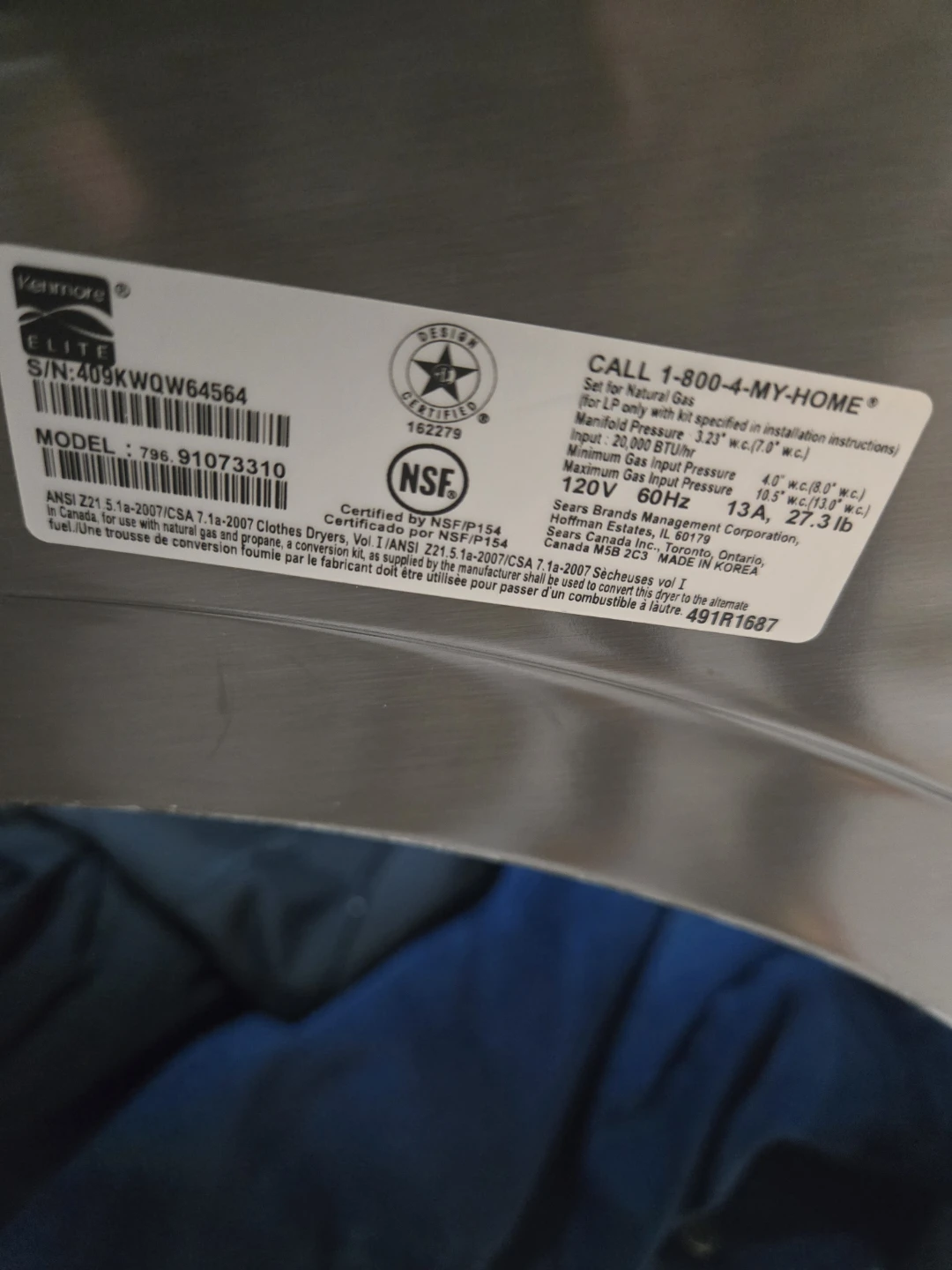 Kenmore Elite Washer and  dryer - photo 4