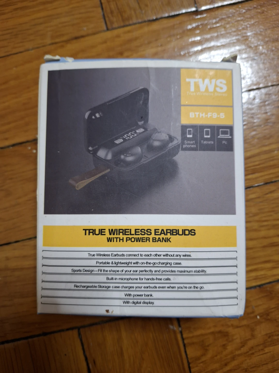 TWS BTH-F9-5 True Wireless Earbuds with Power Bank - photo 2