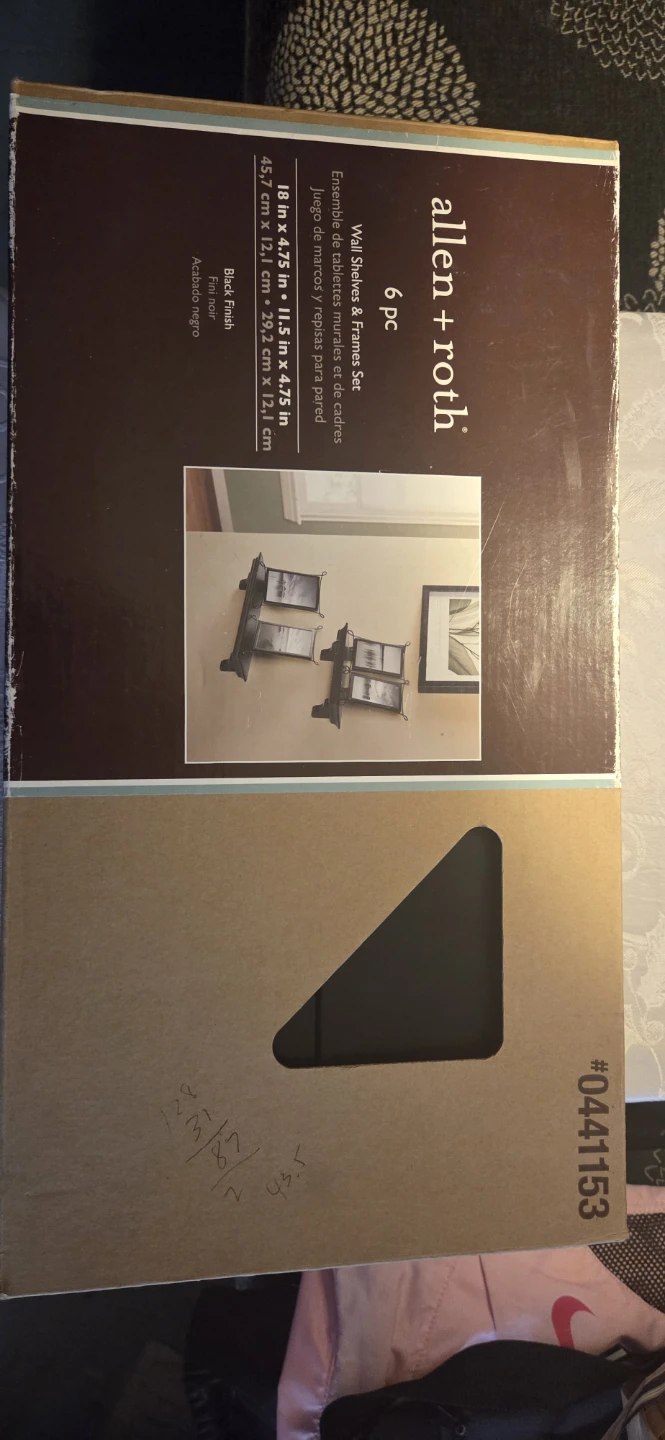allen + roth 6 pc Wall Shelves & Frames Set
