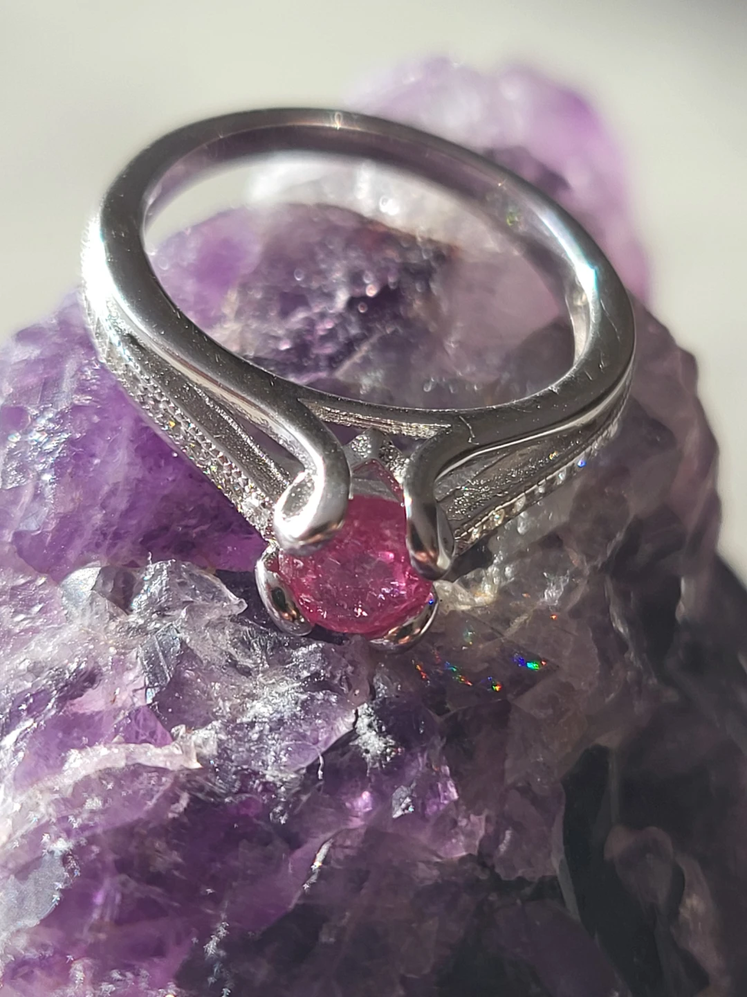 Sterling Silver Ring with 1ct Ruby Gemstone - photo 5