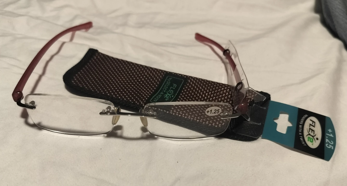 Flex Vision Reading Glasses +1.25 with Case - photo 2