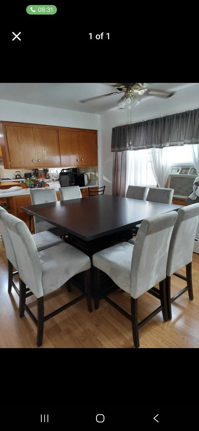 Dining Table Set with 8 Chairs