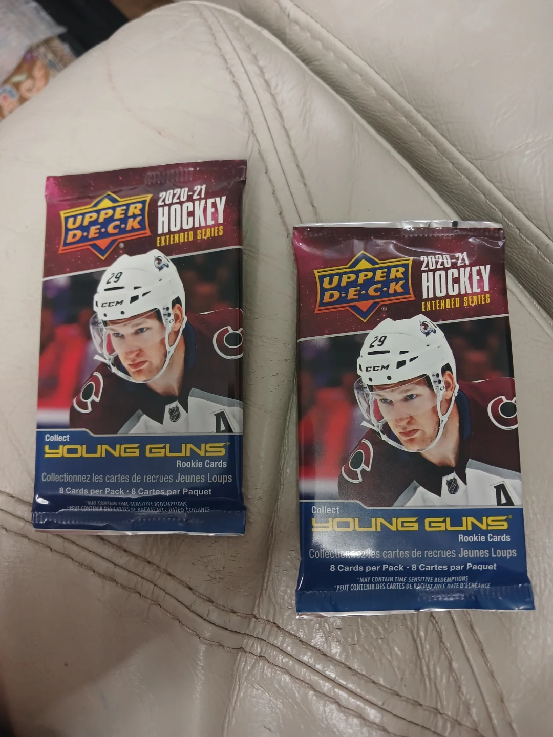 2 Packs of 2020-21 Upper Deck Hockey Extended Series